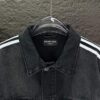 Balenciaga Vertical Stripes Denim Jacket - Image 5