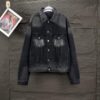 Balenciaga Dark Charcoal Long Sleeve Jacket Denim