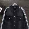 Balenciaga Vertical Stripes Denim Jacket - Image 4