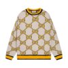 Gucci Yellow GG Damier-jacquard Jumper