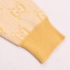 Gucci Soft Yellow GG Damier-jacquard Jumper - Image 3