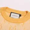 Gucci Soft Yellow GG Damier-jacquard Jumper - Image 4