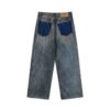 Balenciaga Front Button Ripped Frayed Jeans - Image 2