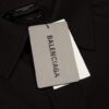 Balenciaga Black Logo Embellished Cotton Shirt - Image 4