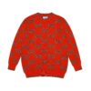 Gucci Red GG Damier-jacquard Jumper - Image 2