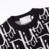 Christian Dior Black Oblique Cardigan Blue Wool Jacquard - Image 3