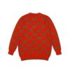 Gucci Red GG Damier-jacquard Jumper - Image 3
