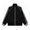 Gucci  Black GG Jacquard Knitted Zipper Men's Jacket - Image 6