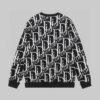 Christian Dior Black Oblique Cardigan Blue Wool Jacquard - Image 2
