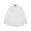 Balenciaga White Logo Embellished Cotton Shirt