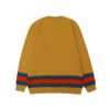 Gucci Web Stripe Yellow Wool Sweater - Image 2