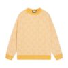 Gucci Soft Yellow GG Damier-jacquard Jumper