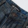 Balenciaga Front Button Ripped Frayed Jeans - Image 3