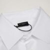 Balenciaga White Logo Embellished Cotton Shirt - Image 6